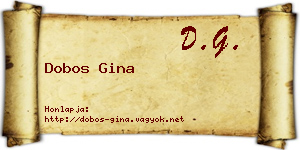 Dobos Gina névjegykártya